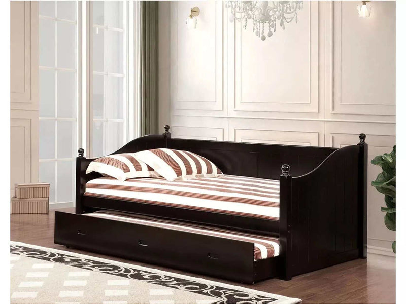 Walcott Black Daybed w/ Trundle - Ornate Home