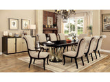 Ornette Espresso & Champagne Expandable Dining Table - Ornate Home