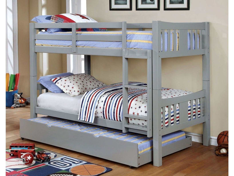 Cameron Gray Twin/Twin Bunk Bed - Ornate Home