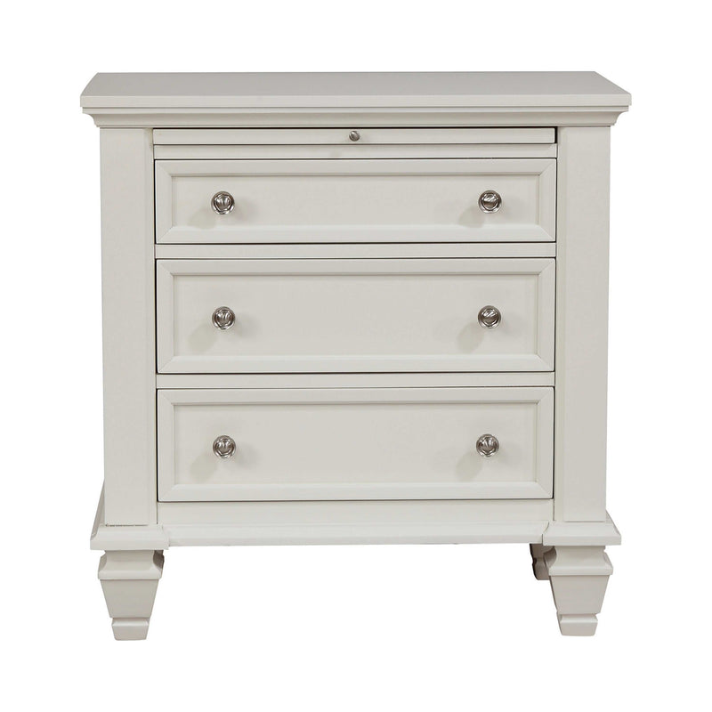 Sandy Beach White Nightstand - Ornate Home