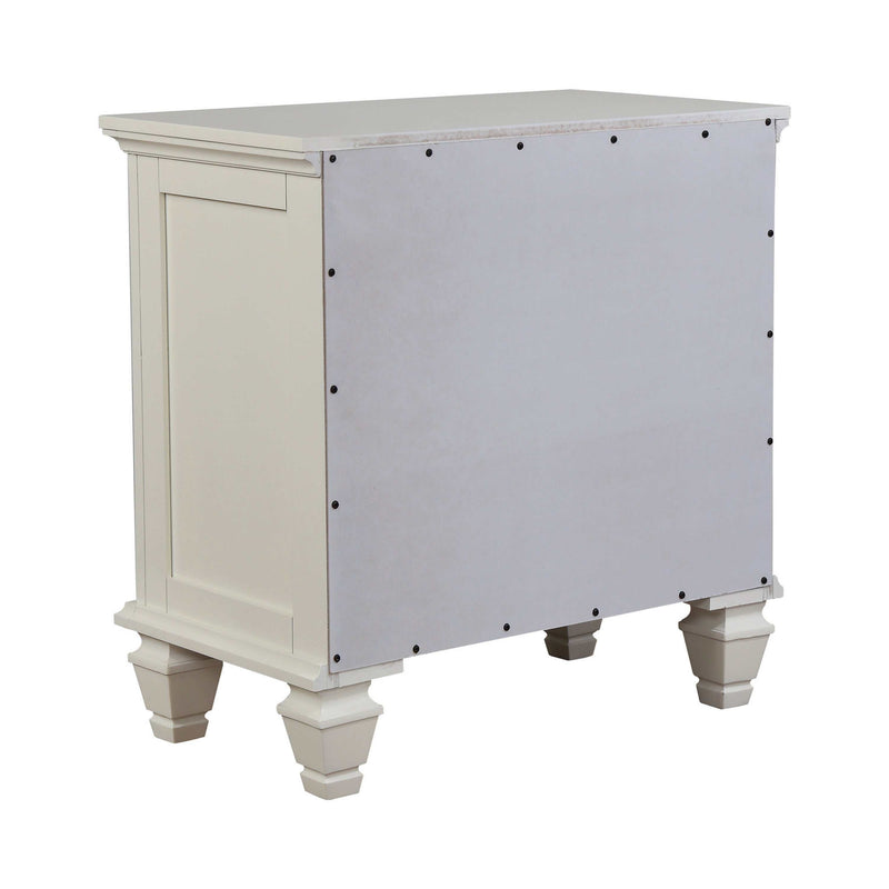 Sandy Beach White Nightstand - Ornate Home