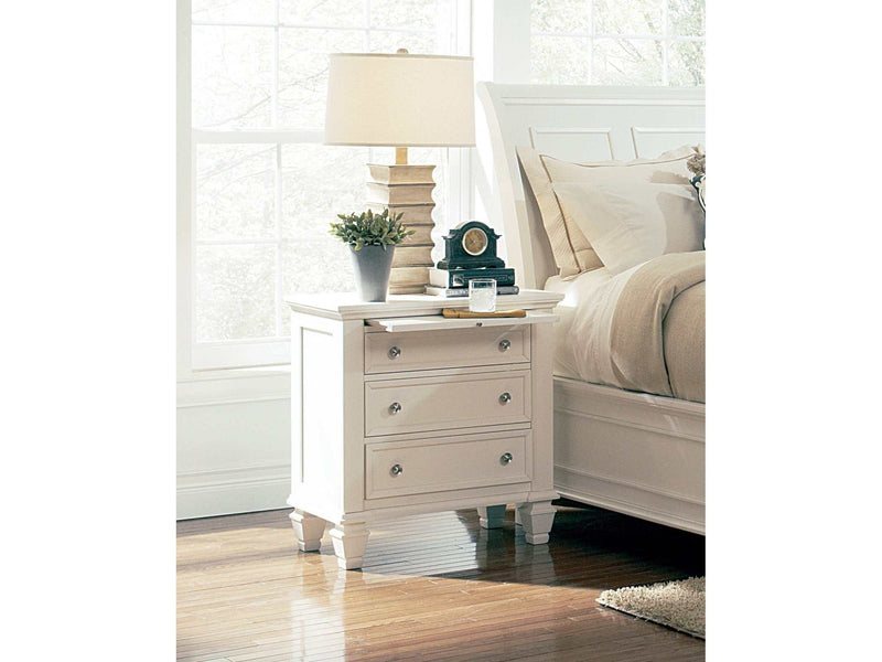 Sandy Beach White Nightstand - Ornate Home