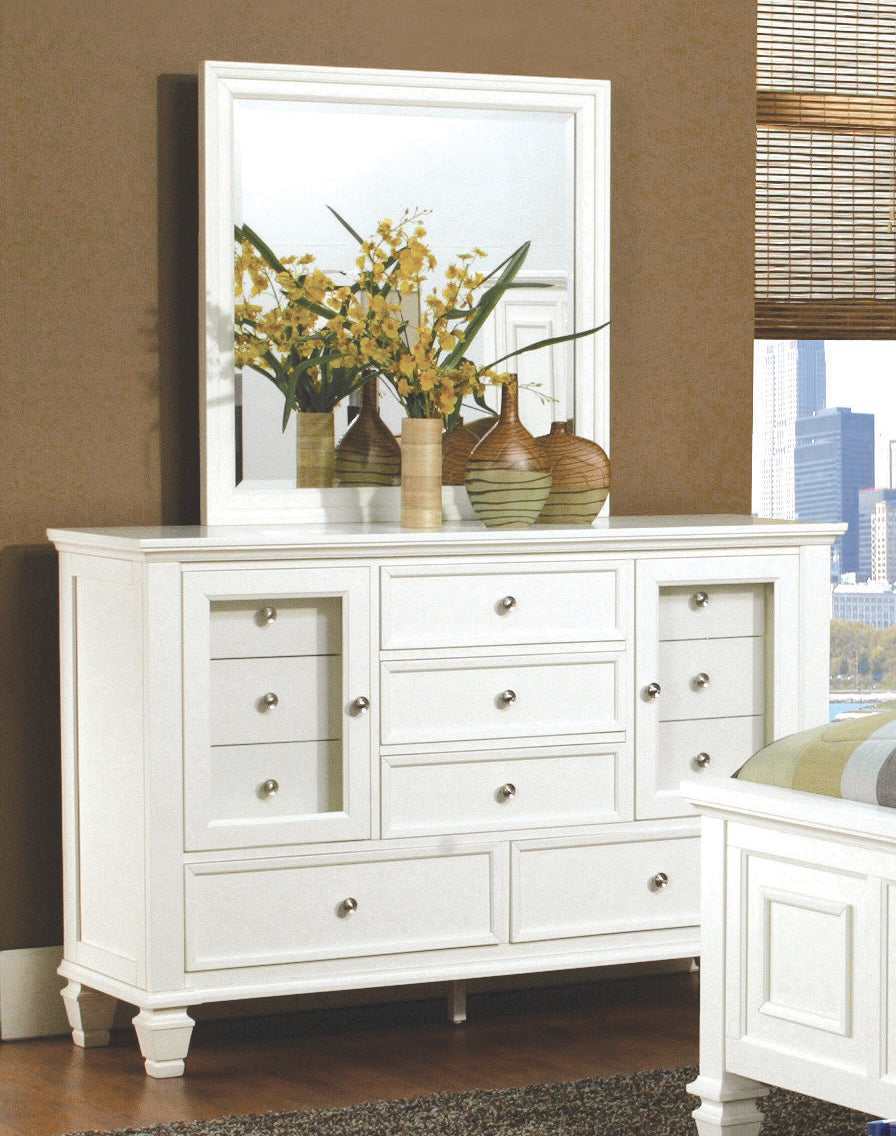 Sandy Beach White 11 Drawer Dresser - Ornate Home