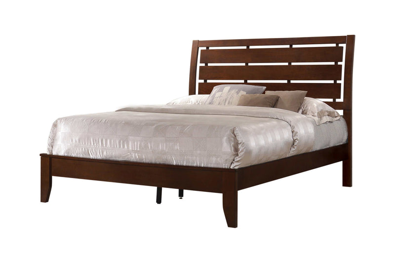 Serenity - Rich Merlot - Full Panel Bed - Ornate Home