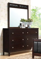 Carlton Cappuccino & Black Dresser Mirror - Ornate Home