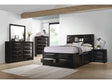 Briana Black 4pc Eastern King Bedroom Set w/ Storage - Ornate Home