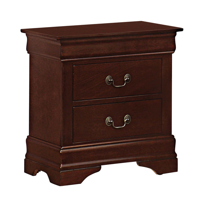 Louis Philippe - Red Brown - Nightstand - Ornate Home
