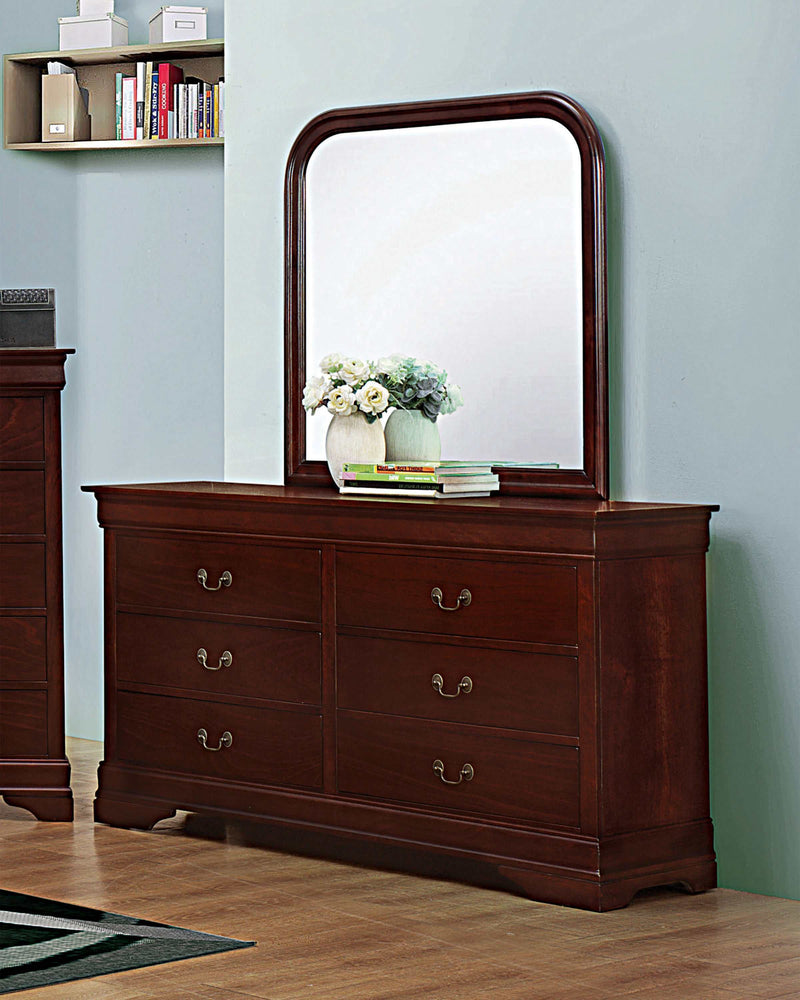 Louis Philippe Dresser & Mirror (Multiple Colors Available)