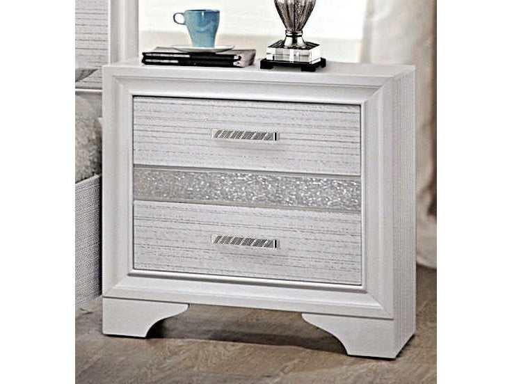 Miranda White Nightstand - Ornate Home