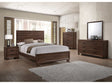 Brandon Warm Brown 5pc Queen Panel Bedroom Set - Ornate Home