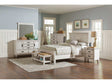 Franco Antique White 4pc Queen Bedroom Set - Ornate Home