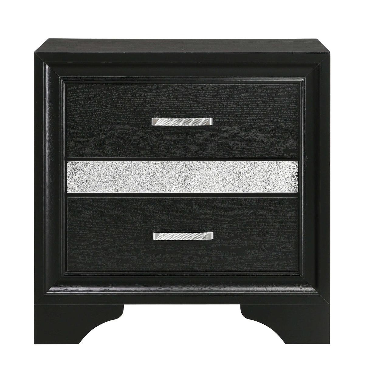 Miranda Black Nightstand - Ornate Home