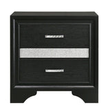 Miranda Black Nightstand - Ornate Home