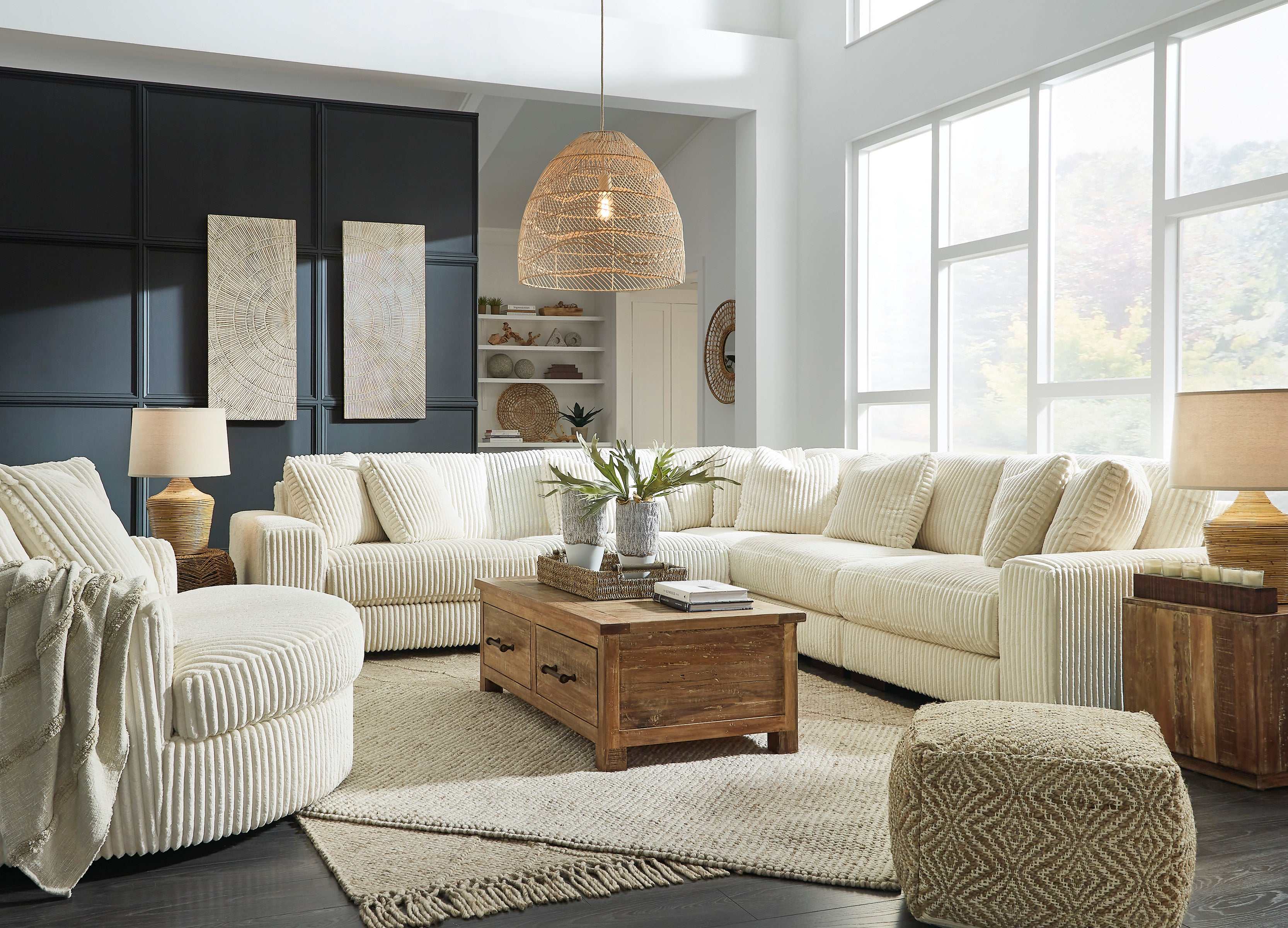 Lindyn Ivory Modular Sectional Units - Create your own Style - Ornate Home