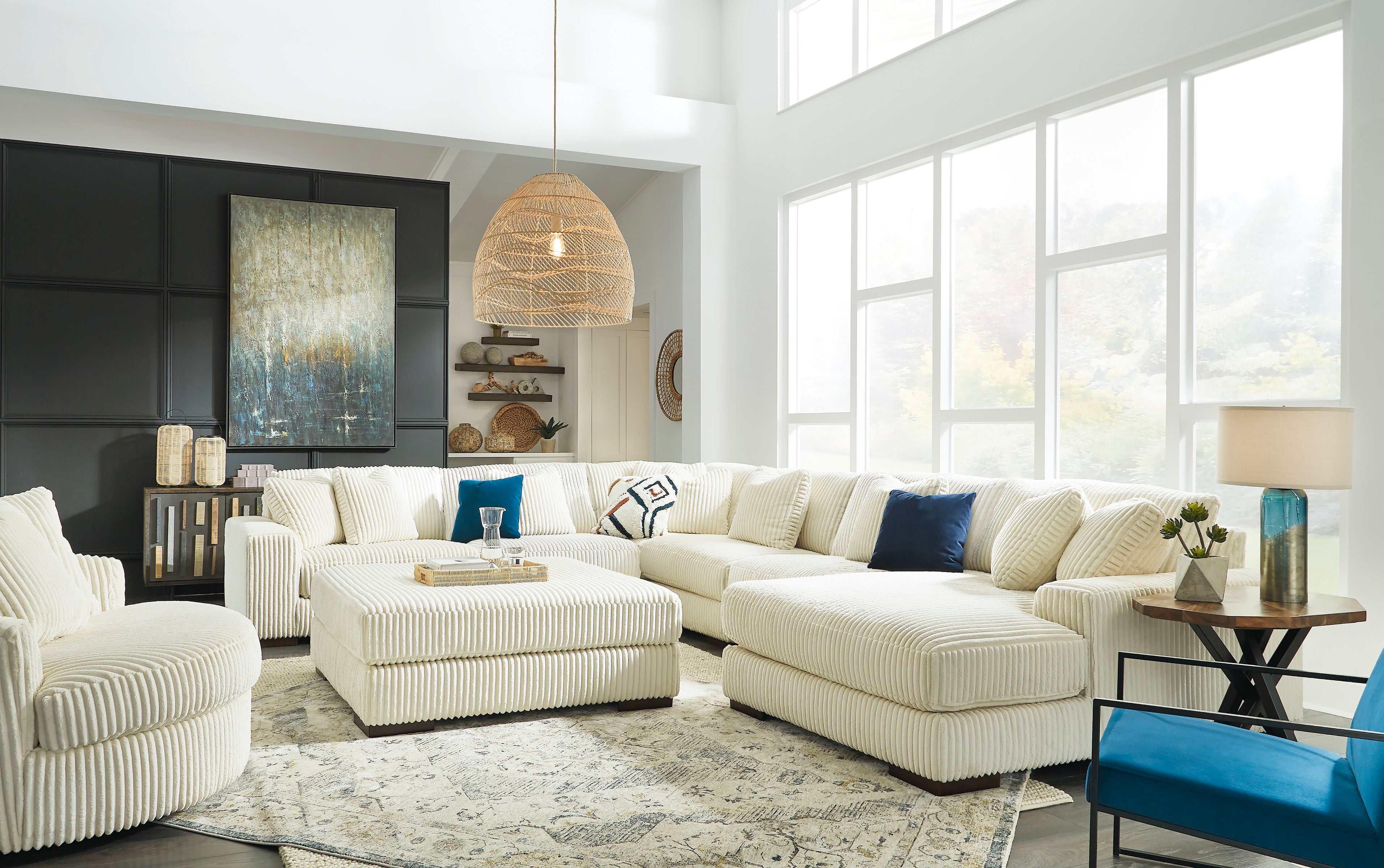 Lindyn Ivory Modular Sectional Units - Create your own Style - Ornate Home