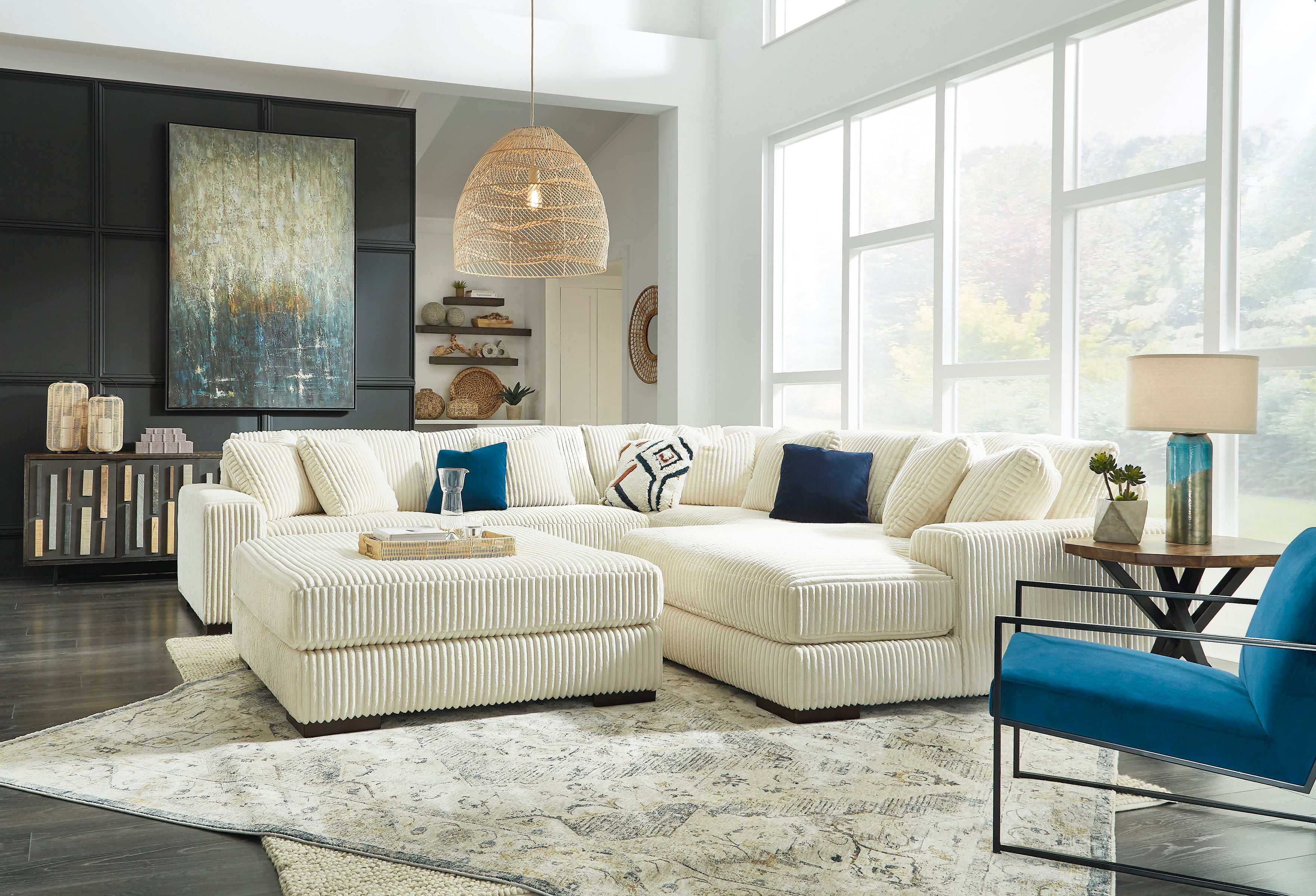 Lindyn Ivory Modular Sectional Units - Create your own Style - Ornate Home