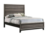 Watson Grey Oak Full Panel Bed - Ornate Home