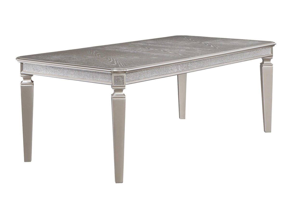 Klina Silver Champagne Extendable Dining Table - Ornate Home