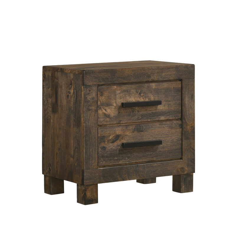 Woodmont Rustic Golden Brown Nightstand - Ornate Home