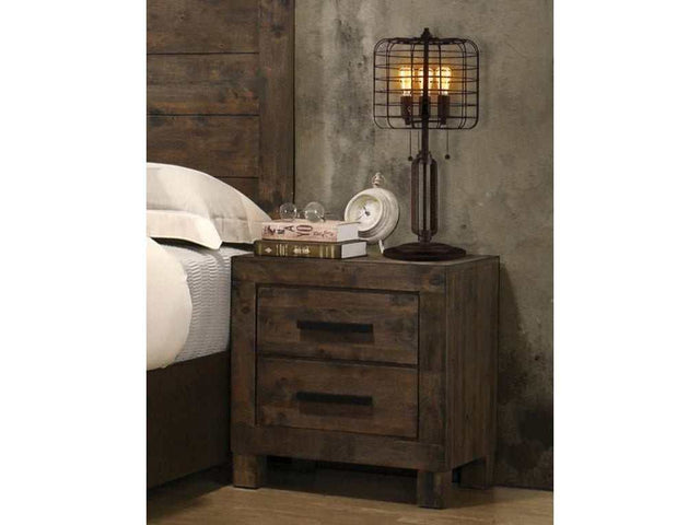 Woodmont Rustic Golden Brown Nightstand - Ornate Home