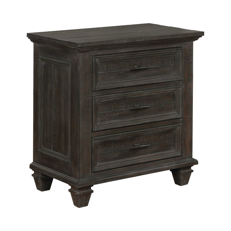 Atascadero Weathered Carbon Nightstand - Ornate Home