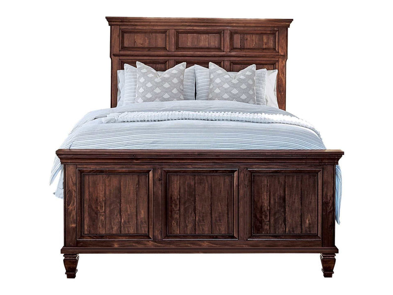 Avenue Weathered Burnished Brown Eastern King Panel Bed - Ornate Home