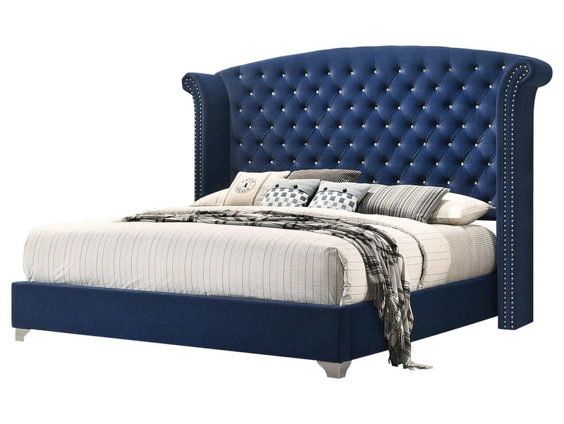 Melody Pacific Blue Queen Bed - Ornate Home