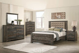 Ridgedale Latte & Weathered Dark Brown Eastern King Bed - Ornate Home