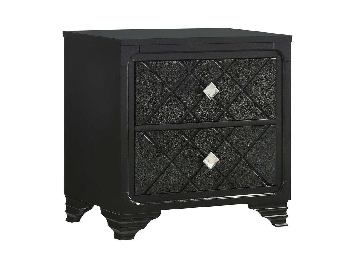 Penelope Black Nightstand - Ornate Home