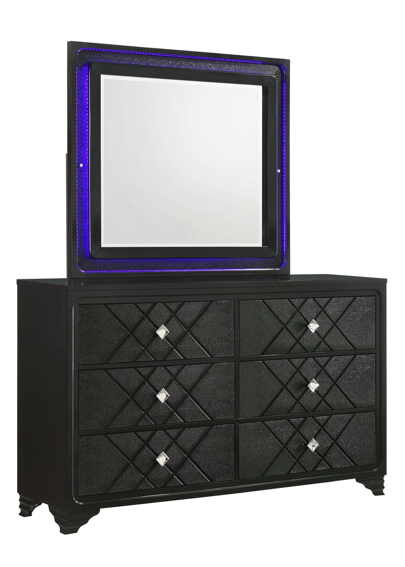 Penelope Black Dresser Mirror - Ornate Home