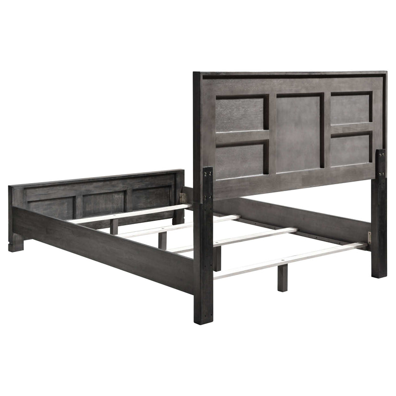 Lorenzo Dark Grey Eastern King Bed - Ornate Home