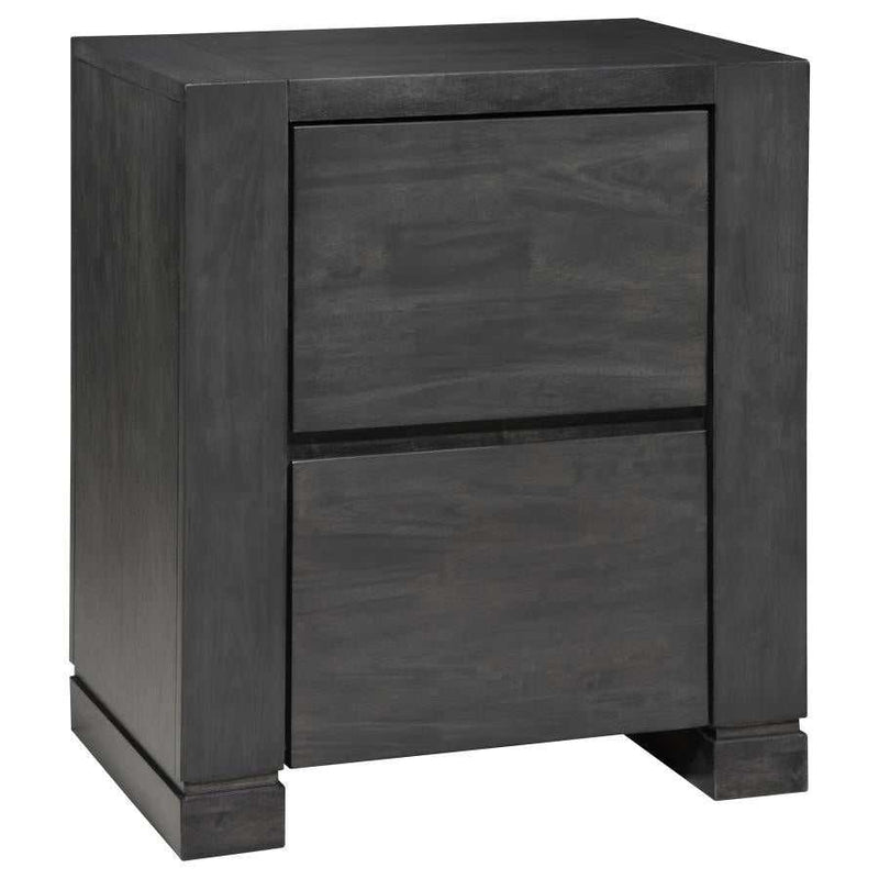 Lorenzo Dark Grey Nightstand - Ornate Home