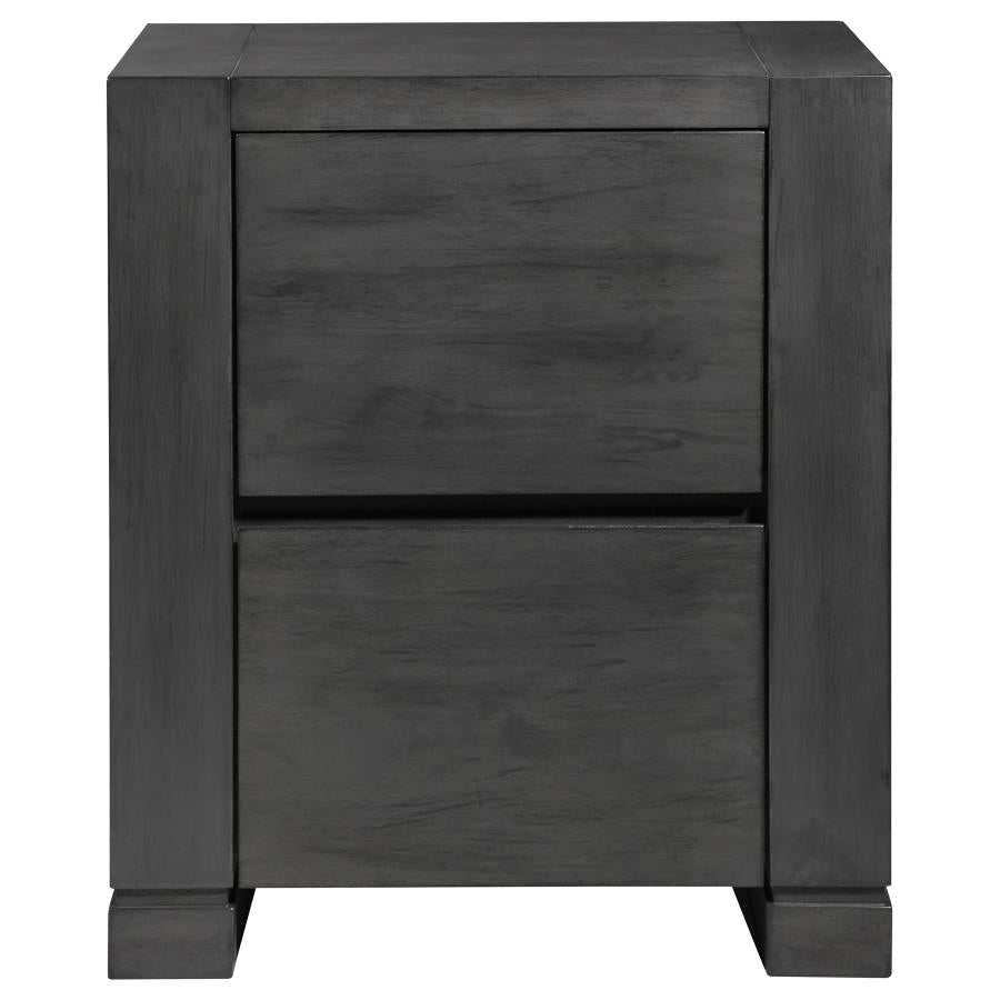 Lorenzo Dark Grey Nightstand - Ornate Home