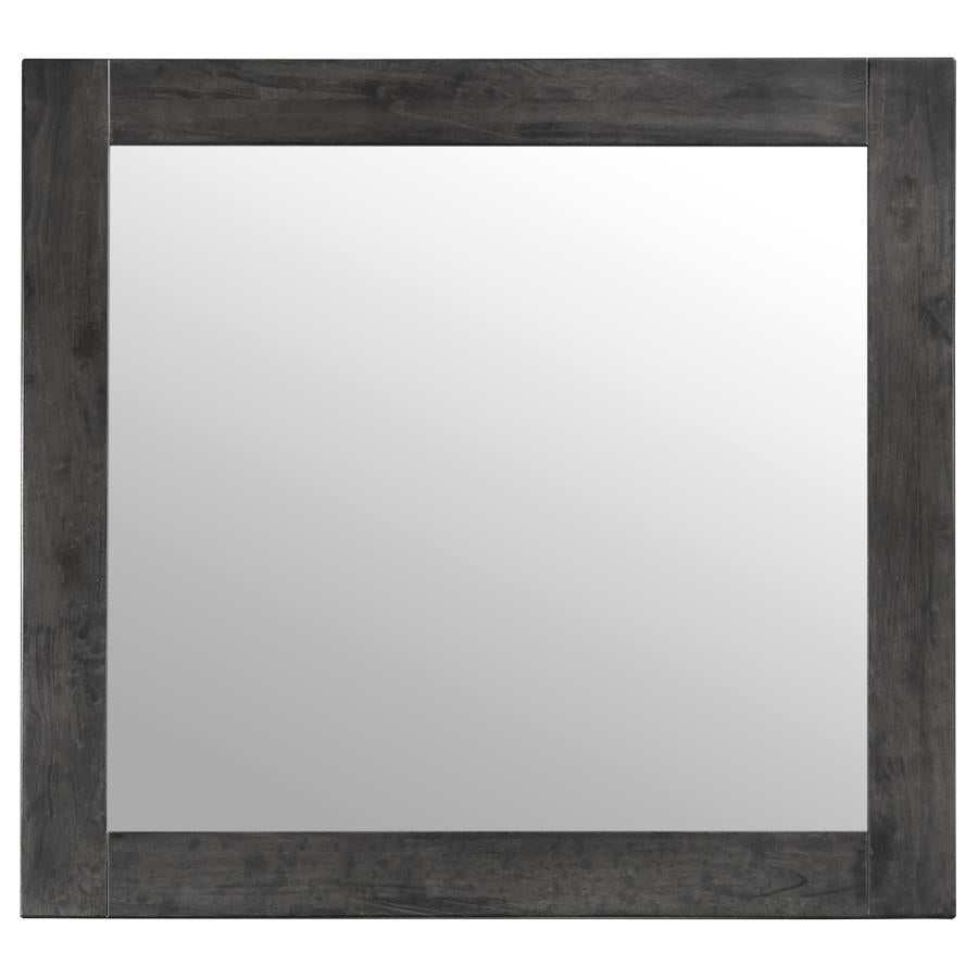 Lorenzo Dark Grey Rectangular Mirror - Ornate Home