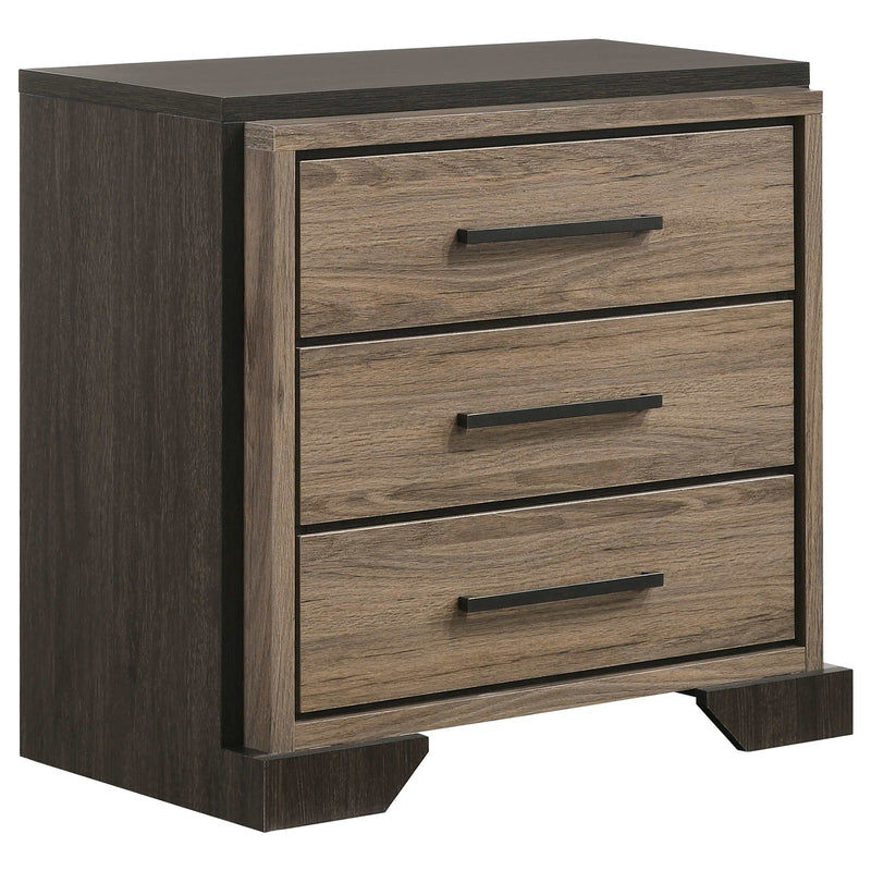Baker Brown / Light Taupe Nightstand - Ornate Home