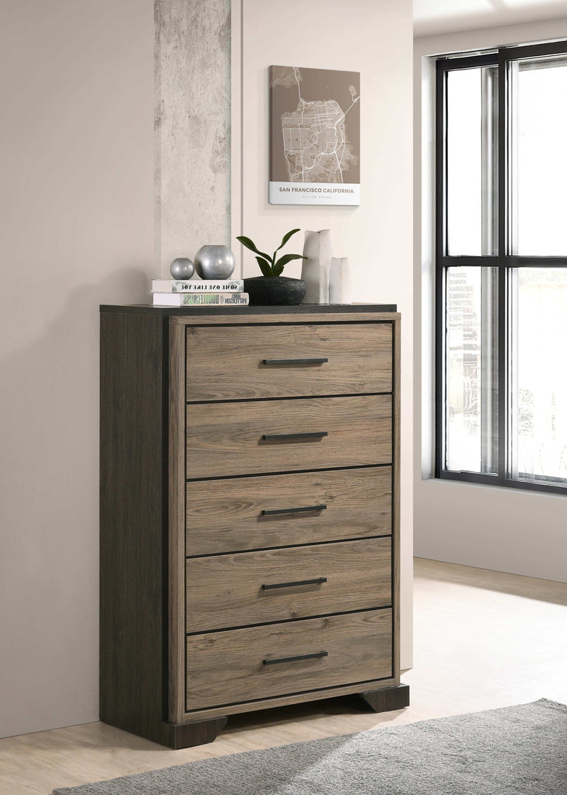Baker Brown / Light Taupe Chest - Ornate Home