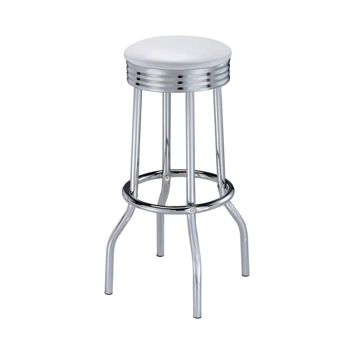 Cleveland Chrome Bar Stool (Set Of 2) - Ornate Home