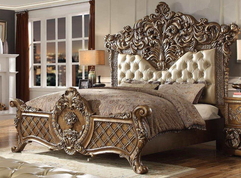 Constantine - Brown & Gold - Eastern King Bed - Ornate Home