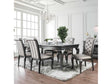 Amina Gray Dining Room Set / 7pc - Ornate Home