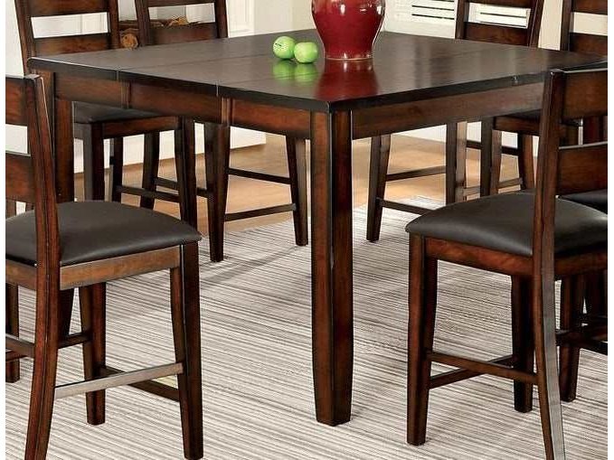 Dickinson II Dark Cherry Counter Height Dining Table w/ 18" Leaf - Ornate Home