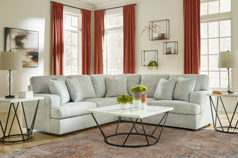 Playwrite Gray 3pc Symmetrical Sectional Sofa - Ornate Home