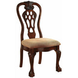 George Town Cherry & Beige Side Chair (Set of 2) - Ornate Home