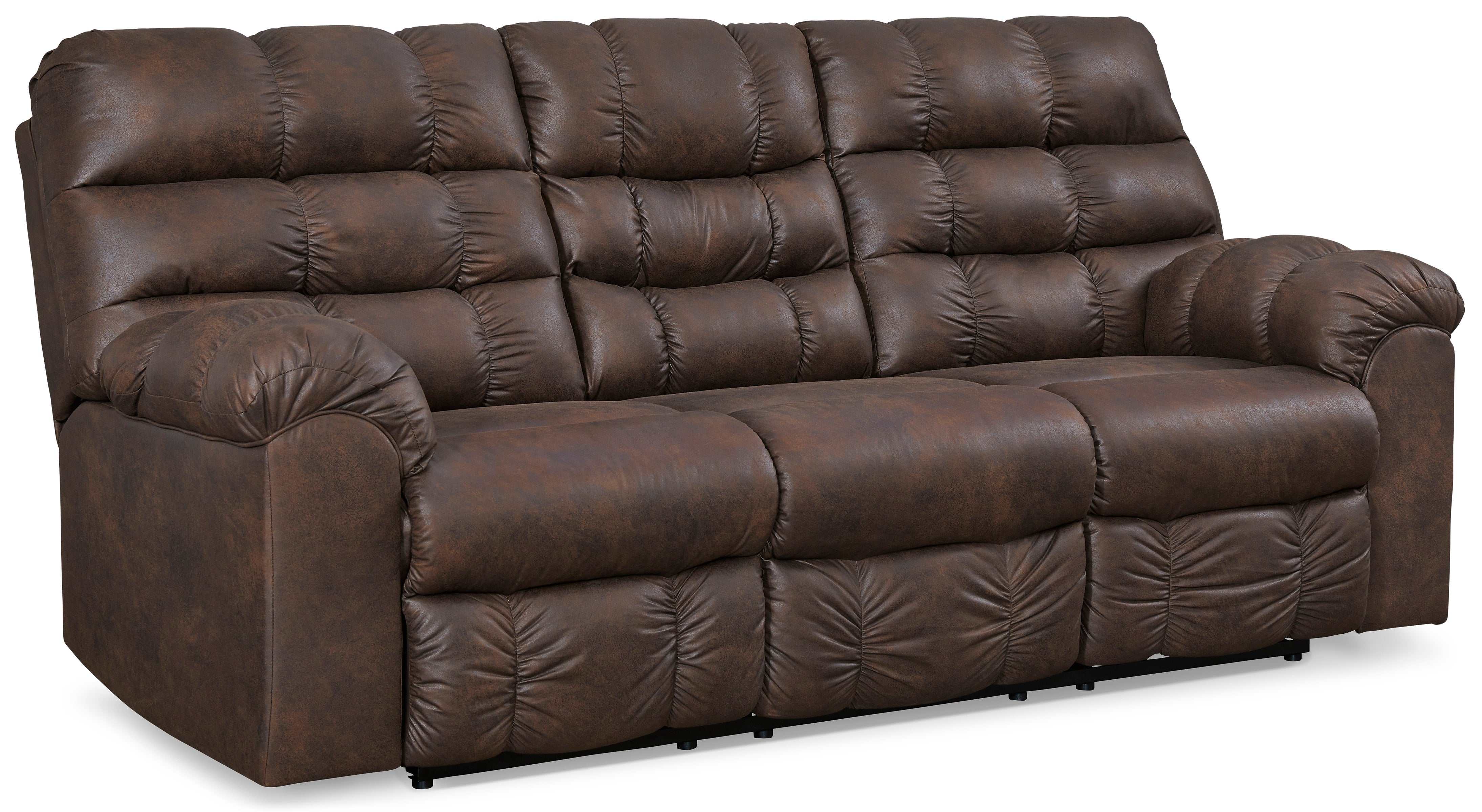 Derwin Nut Manual Reclining Sofa - Ornate Home