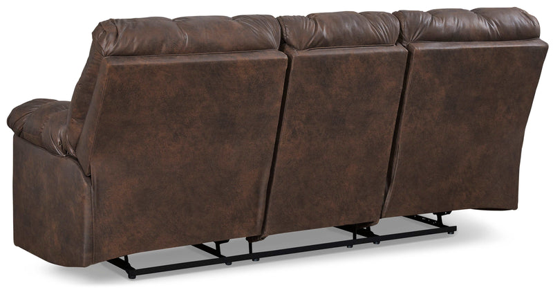 Derwin Nut Manual Reclining Sofa - Ornate Home