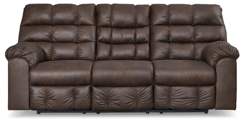 Derwin Nut Manual Reclining Sofa - Ornate Home