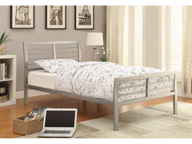 Cooper Silver Metal Queen Bed - Ornate Home