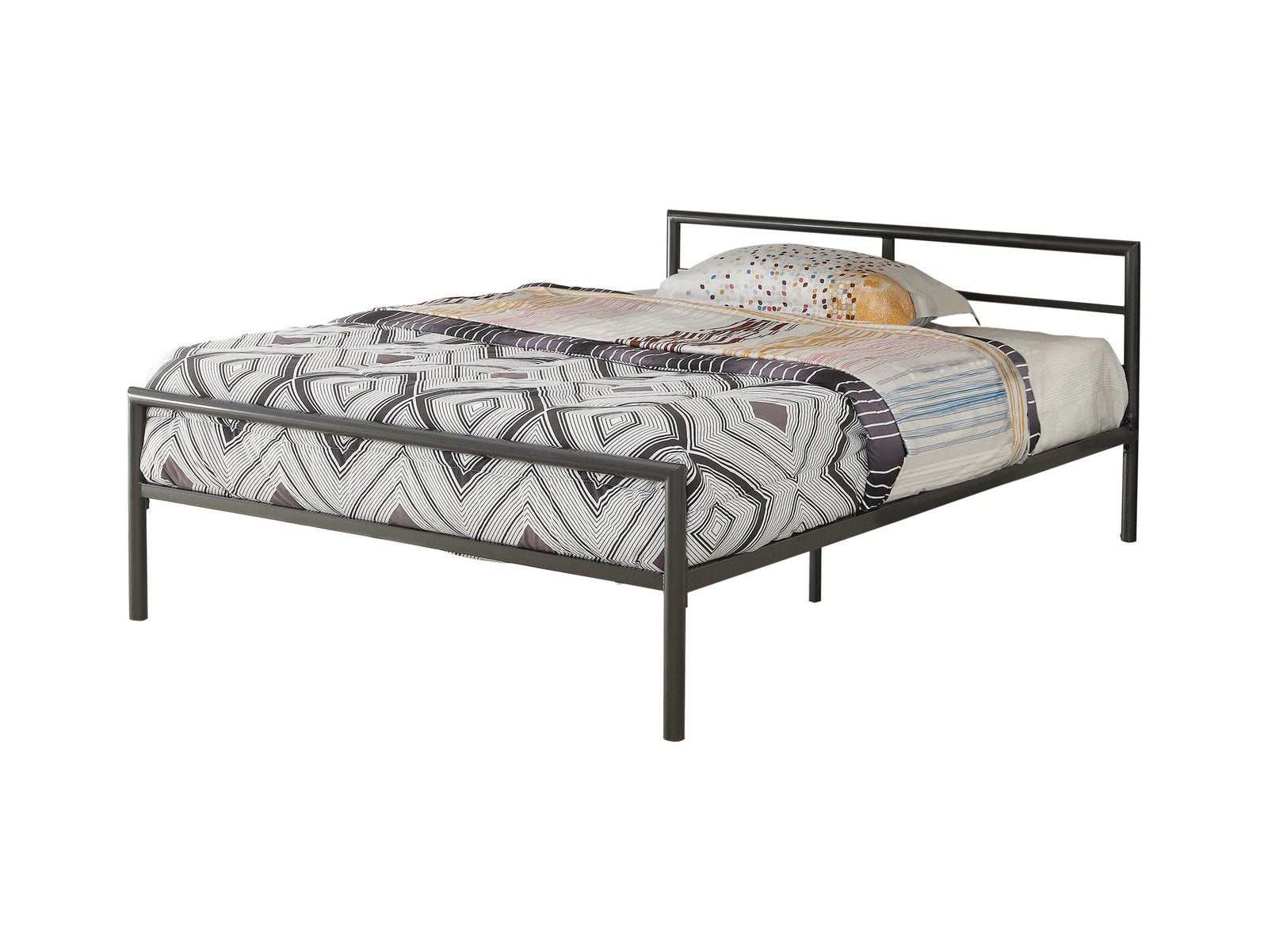 Fisher Gunmetal Full Metal Bed - Ornate Home