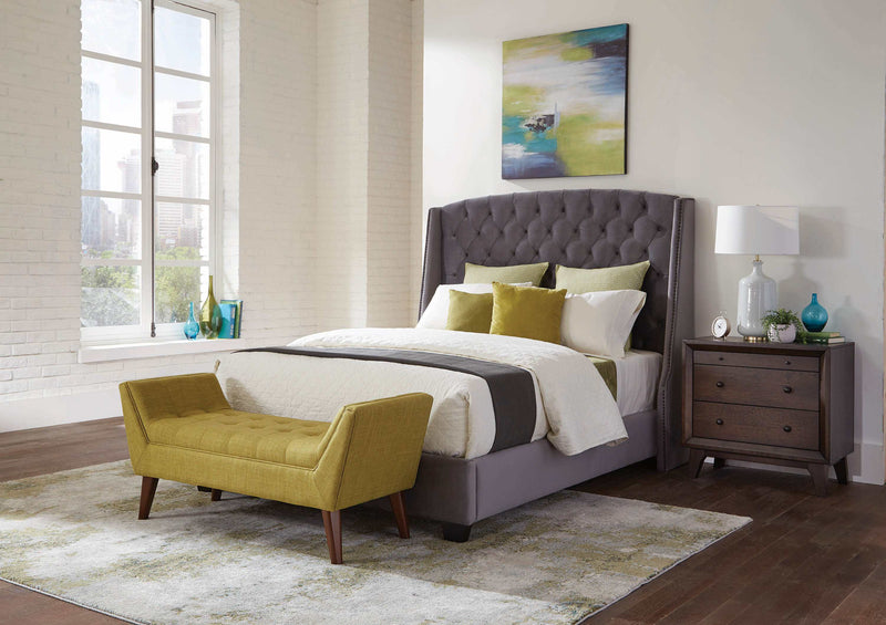 Pissarro Grey Queen Bed - Ornate Home