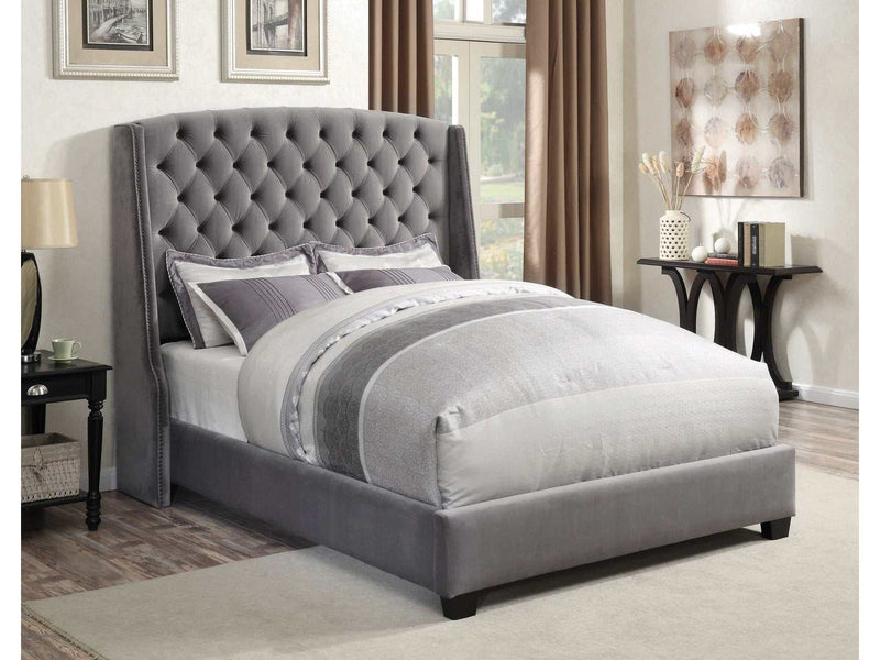Pissarro Grey Queen Bed - Ornate Home
