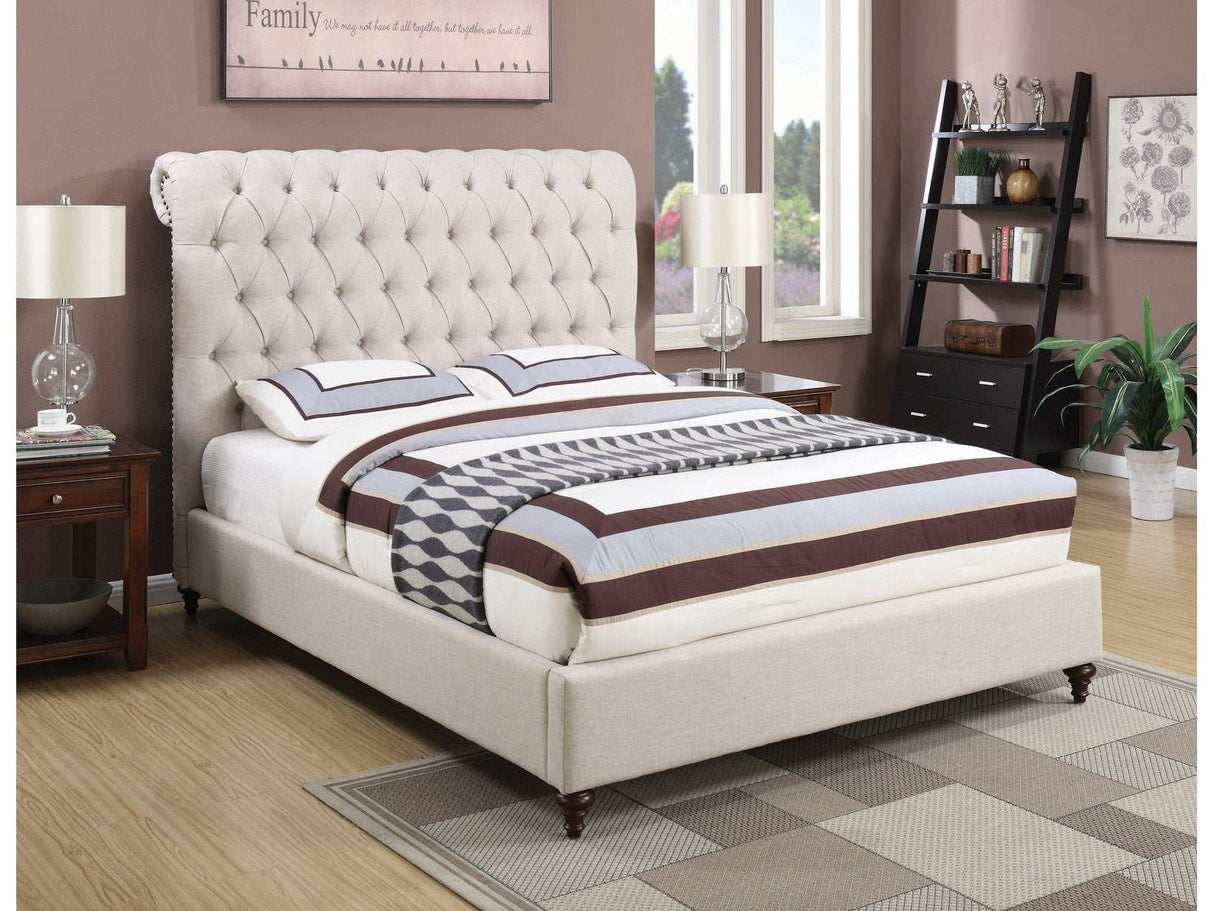 Devon Beige California King Bed - Ornate Home